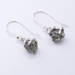E939 - 925 silver iron pyrites earrings