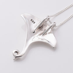 P1154 - 925 silver manta ray pendant