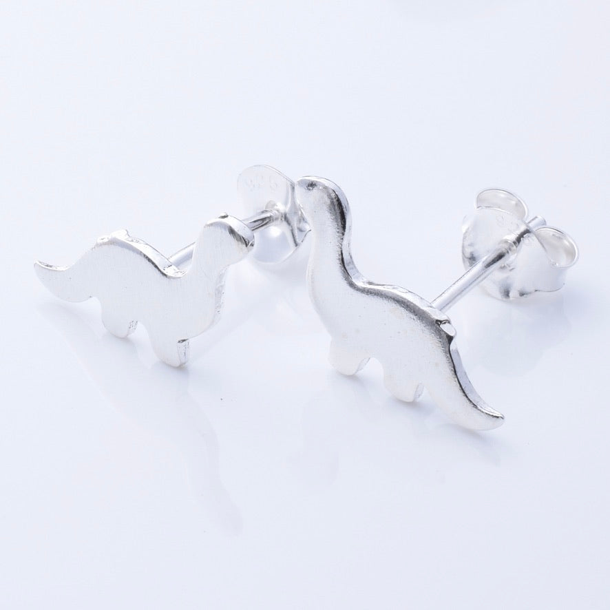 S985 - 925 silver dinosaur stud earrings