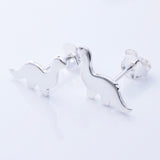 S985 - 925 silver dinosaur stud earrings