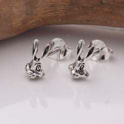 S905 - 925 silver bunny stud earrings