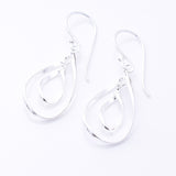 E928 - 925 silver double twist earrings