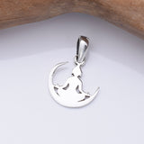P1306 - 925 silver buddha silhouette pendant
