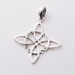 P1163 - 925 silver witches knot pendant