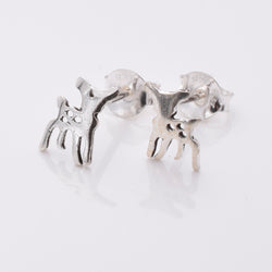 S864 - 925 silver fawn stud earrings