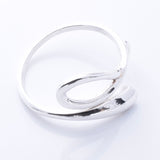 R357 - 925 silver modern loop ring