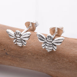 S848 - 925 silver bee stud earrings