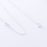 P1337 - 925 silver necklace with CZ pendant