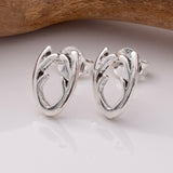 S906 - 925 silver antlers stud earrings