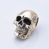 P1285 - Solid bronze Skull pendant