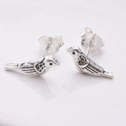 S851 - 925 silver songbird stud earrings