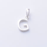 P1335 - G 925 silver initial pendant - G