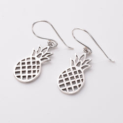 E843 - 925 silver flat pineapple earrings