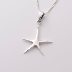 P1115 - 925 silver starfish pendant