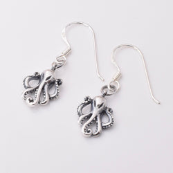 E873 - 925 silver octopus earrings
