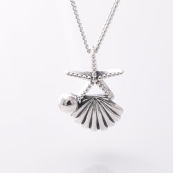 P1164 - 925 silver sealife pendant