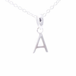 P1335 - A 925 silver initial pendant - A
