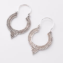 E844 - 925 silver mandala earrings