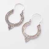 E844 - 925 silver mandala earrings