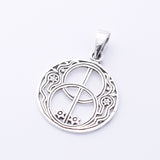 P1310 - 925 silver  chalice well pendant