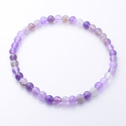 B094 - Amethyst stretch bead bracelet