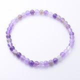 B094 - Amethyst stretch bead bracelet