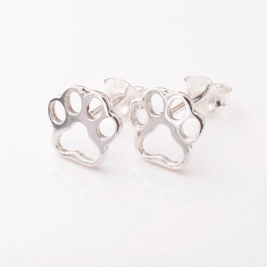 S1026 - 925 silver  animal paw stud earrings