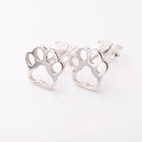 S1026 - 925 silver  animal paw stud earrings