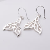 E817 - 925 silver whale tail earrings