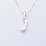 P1335 - J 925 silver initial pendant - J