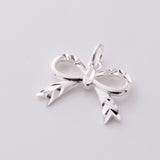 P1263 - 925 silver bow pendant