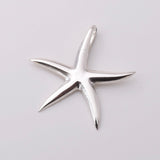 P1129 - 925 silver starfish pendant