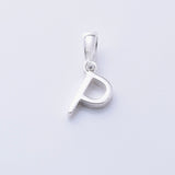 P1335 - P 925 silver initial pendant - P