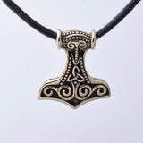 P1292 - Solid bronze Thors Hammer pendant