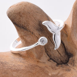 R255 - 925 silver whale tail ring