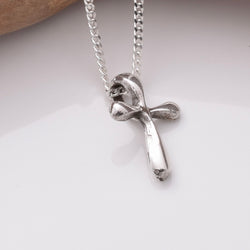 P1117 - 925 silver tiny cross pendant