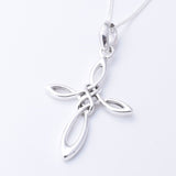 P1277 - 925 silver knotwork cross pendant