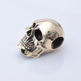 P1285 - Solid bronze Skull pendant