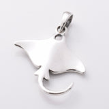 P1161 - 925 silver manta ray pendant