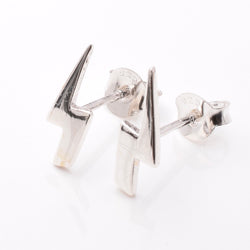 S1004 - 925 silver lightning bolt stud earrings