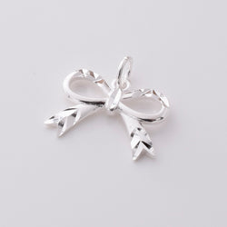 P1263 - 925 silver bow pendant