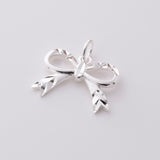 P1263 - 925 silver bow pendant