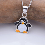 P1311 - 925 silver stamped penguin pendant