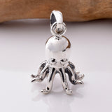 P1073 - 925 silver octopus pendant