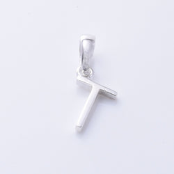 P1335 - T 925 silver initial pendant - T