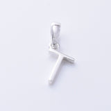 P1335 - T 925 silver initial pendant - T