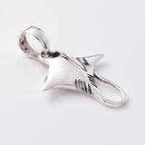 P985 - 925 silver manta ray pendant