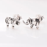 S1031 - 925 silver elephant stud earrings