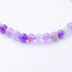 B094 - Amethyst stretch bead bracelet