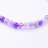 B094 - Amethyst stretch bead bracelet